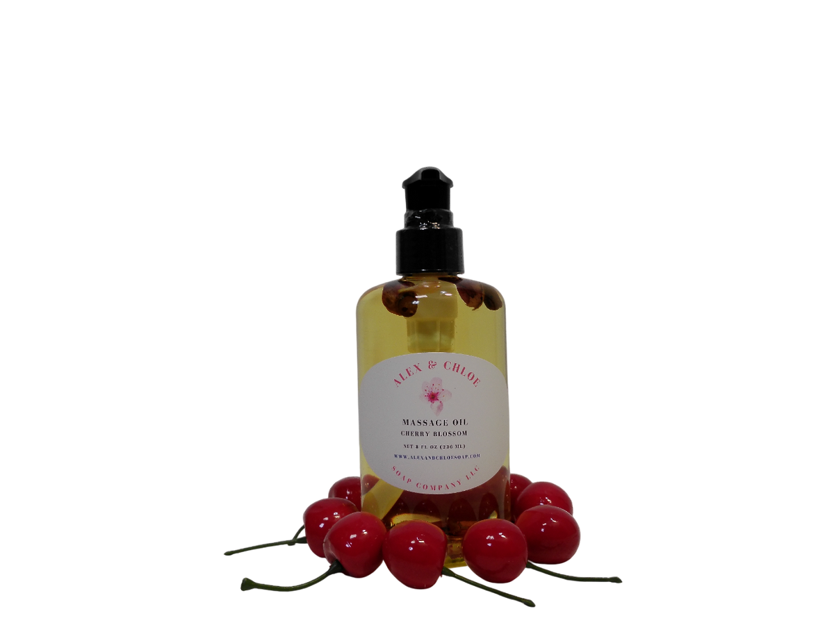 Cherry Blossom Massage Oil 8 oz