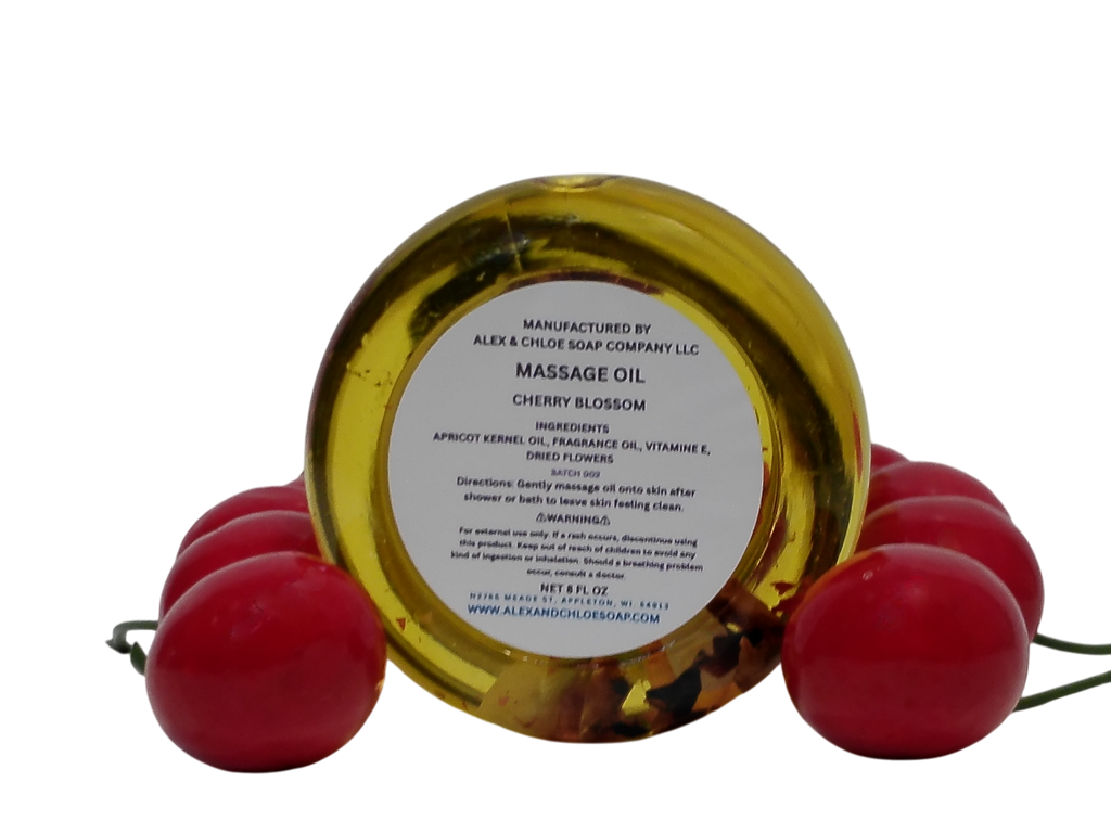Cherry Blossom Massage Oil 8 oz