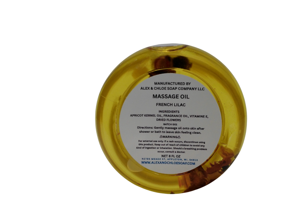 French Lilac Massage Oil 8 oz