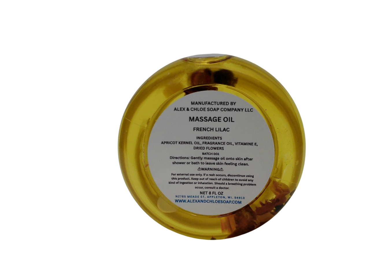 French Lilac Massage Oil 8 oz
