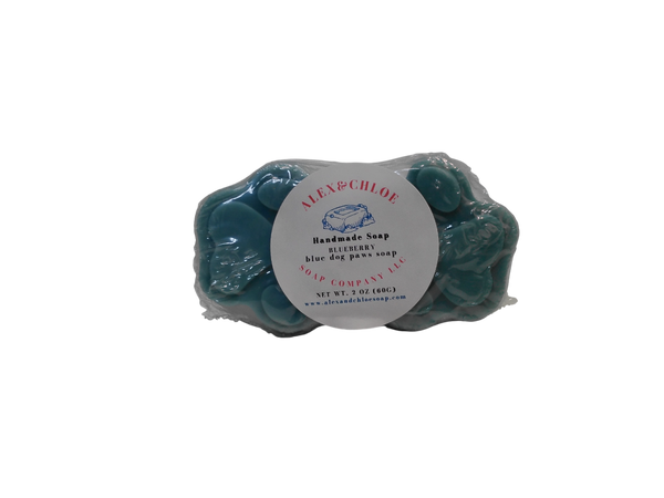 Blueberry Blue Dog Paws Soap