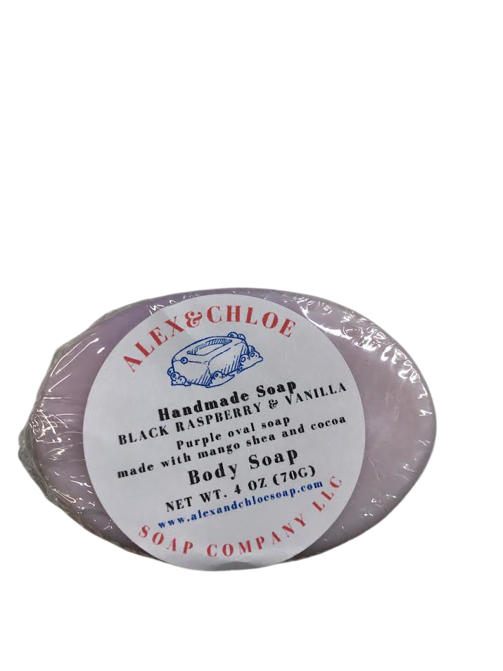Black Raspberry & Vanilla 3” Oval Soap